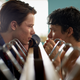 Edvin Ryding as Willhelm and Omar Rudberg as Simon in Young Royals